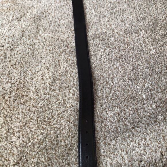 Alton Lane Italian Leather Belt Size 44 Black USA Made Classic Menswear - Picture 14 of 16